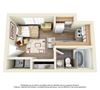 Efficiency 1 Bath- 290 Sq. Ft.